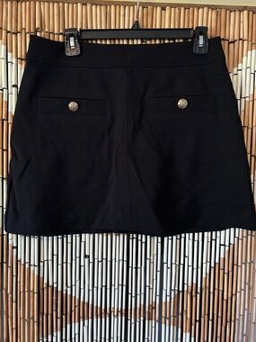Classic Black Mini Skirt - Tailored A-Line Style